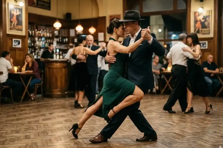 La camminata nel tango argentino