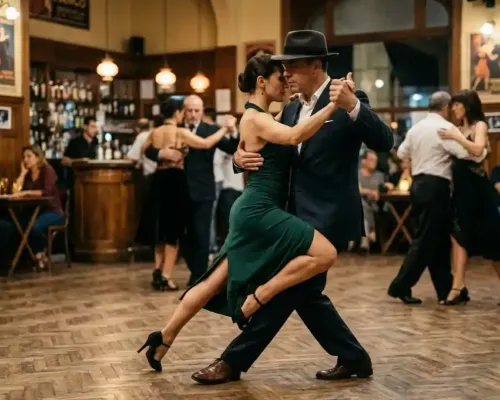 La camminata nel tango argentino
